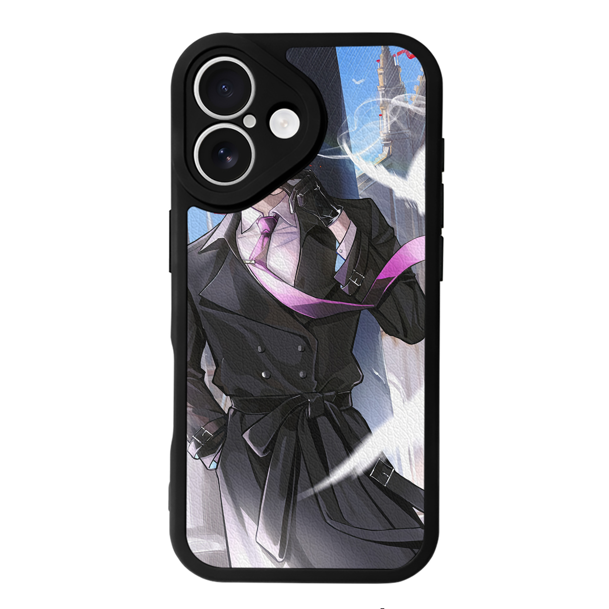 （画像用） 文豪ストレイドッグス Bungo Stray Dogs 【iPhone 16シリーズ対応】シリコンスマホケース（レザー調） 材質：シリコン